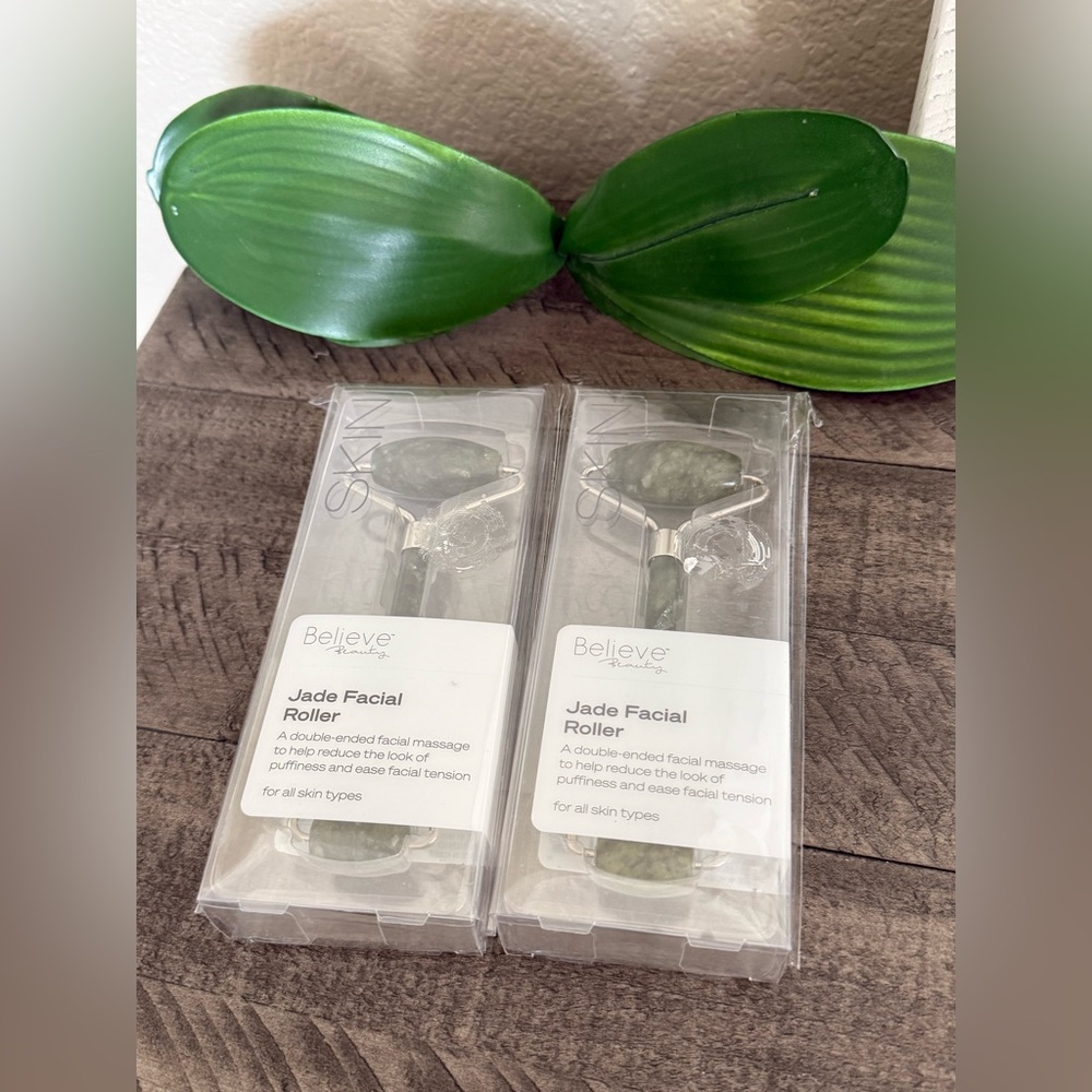Believe Beauty Jade Facial Roller Set